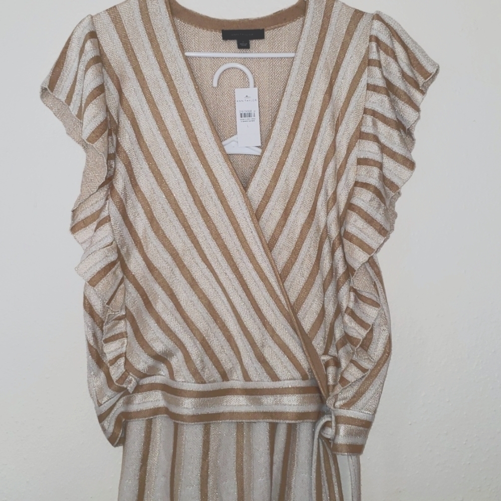 Ann Taylor sweater top with matching skirt
